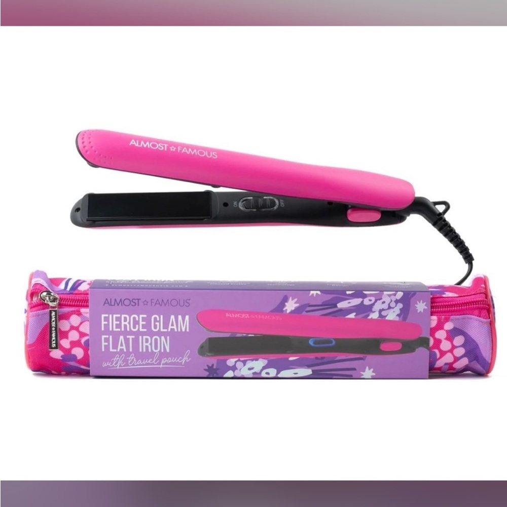 Almost Famous Pink and Black Flat Iron